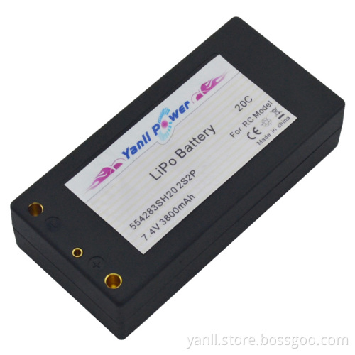 Rc Lipo Car Battery 2S2P 7.4V 4500MAH 40C